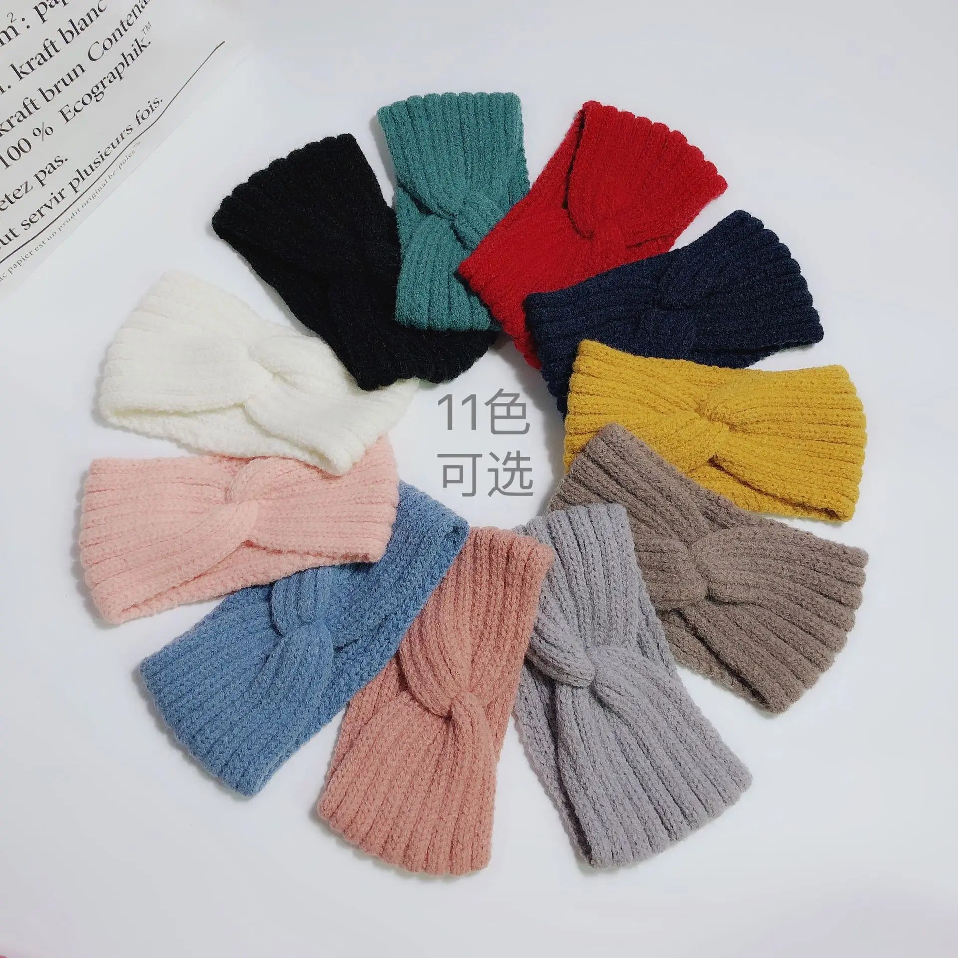 Winter Warm Headband for Women Woolen Knitting Headbands Wool Knitted Elastic Headband Headwear Girls Hair Band Hair Accessories