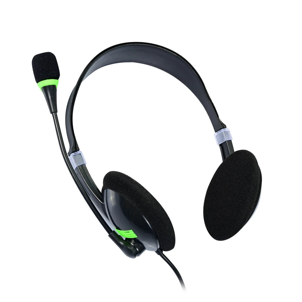 USB Interface Headset Gaming Laptop PC Earplugs Noise Reduction Stereo Wired Headset With Microphone