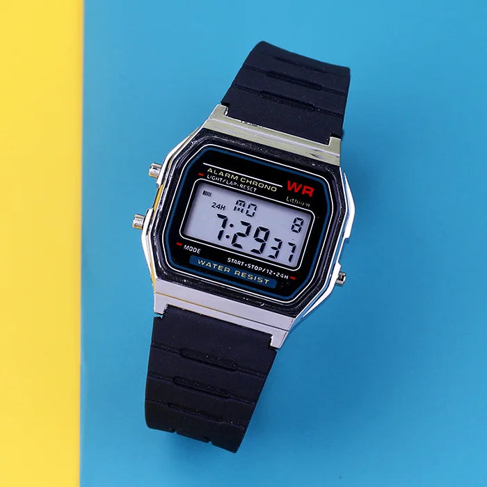 New Electronic Watches for Women Men Rose Gold Rubber Strap LED Digital Wristwatch Ladies Sport Clock Relogio Feminino