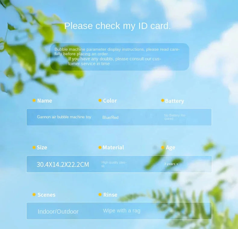 Air Gun Creative Handheld Air Bubble Machine Outdoor Bubble-Blowing Gun Toy for Boys Girls Children New Type Creative Children's