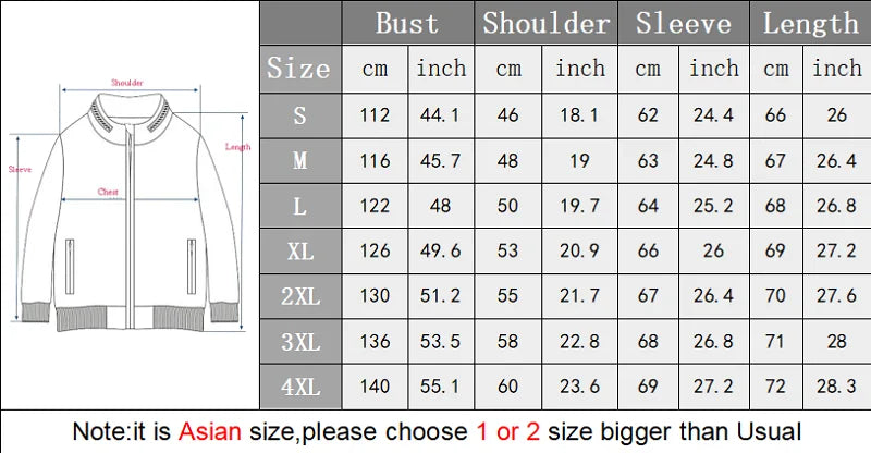 Mens Jacket Daily Fall Winter Windbreak Coat Webbing Stand Collar Regular Fit Active Long Sleeve Jackets Baseball Uniform 4XL