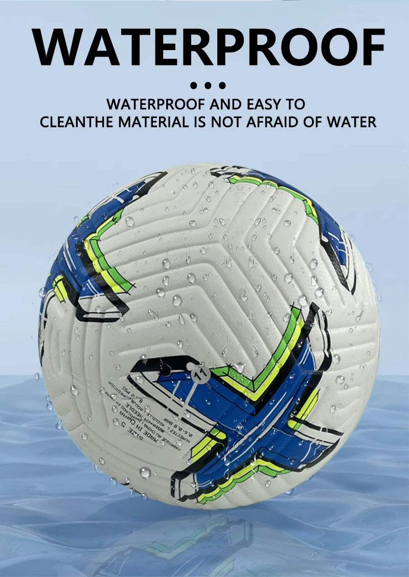 High-end PU Material Print Laminated Soccer Ball Thermal Bonding Football Accessories Training Official Match Football