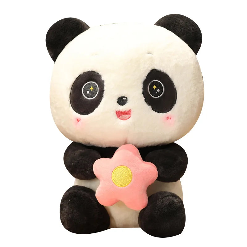 Cute Panda Stuffed Animal Toys Super Soft Cartoon Hugging Pillow Plush Toy Gift for Bedding Kids Sleeping