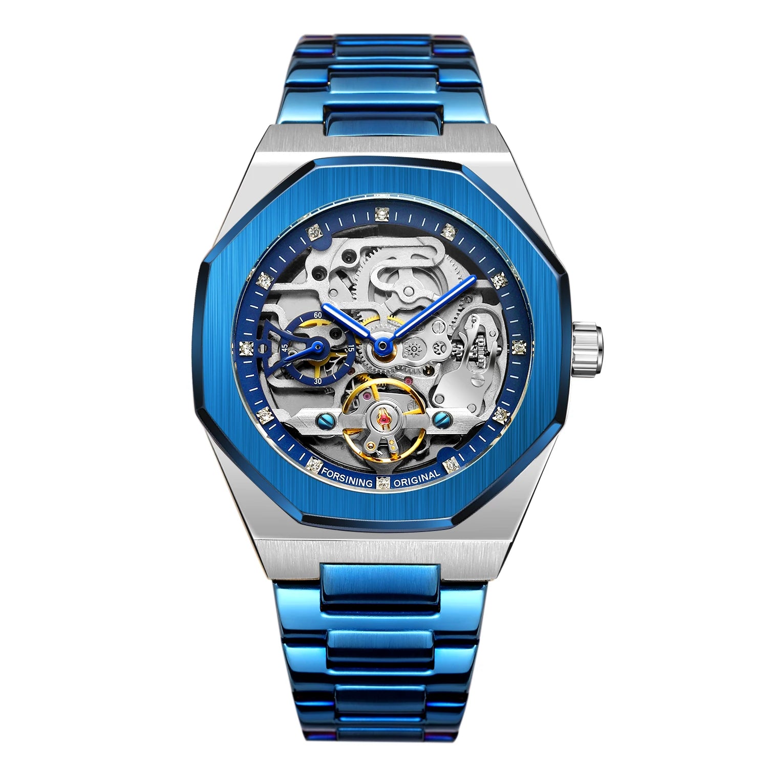 MECHANICAL WATCH  FORSINING Factory  Stainless Steel Mechanical  Watches  for Mens Watches Luxury