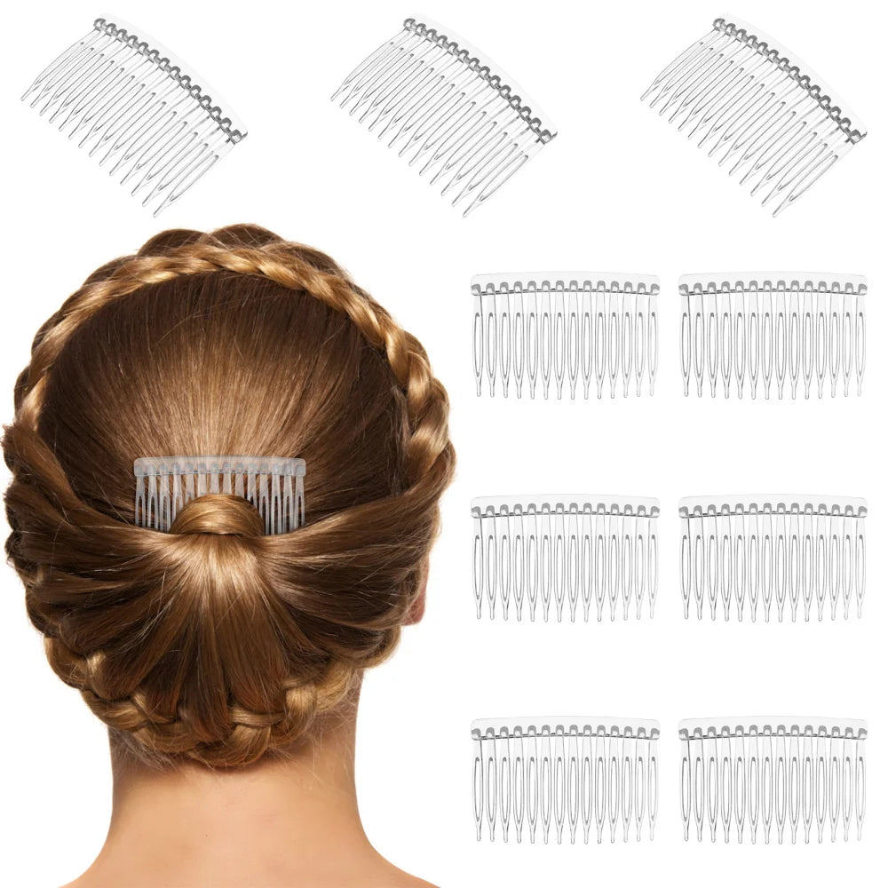 Hair Comb Combs Charms Women Accessories Girls Hair Brushes For Girls Hair Side Combs For Women Clip Teeth Teethed Clips French