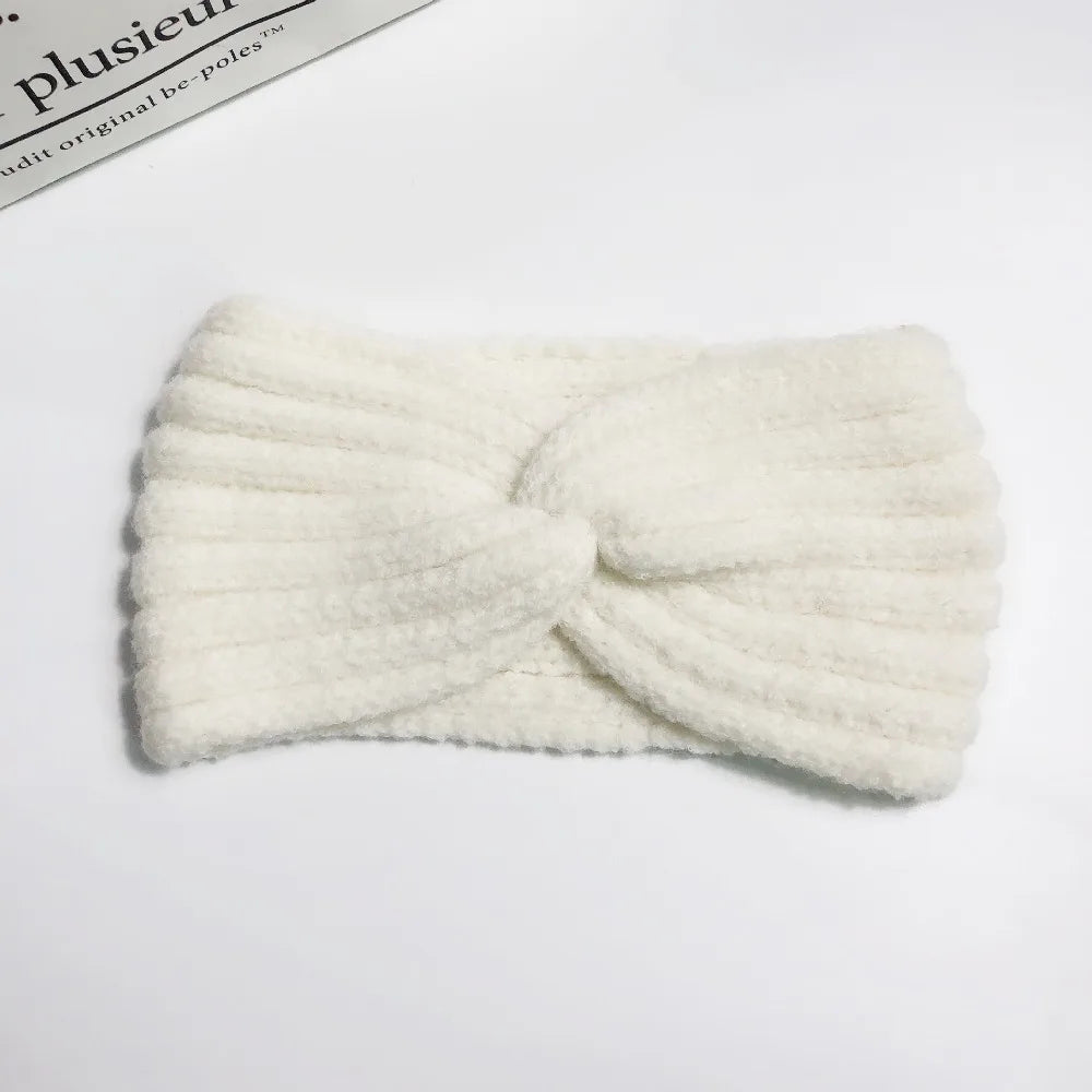 Winter Warm Headband for Women Woolen Knitting Headbands Wool Knitted Elastic Headband Headwear Girls Hair Band Hair Accessories
