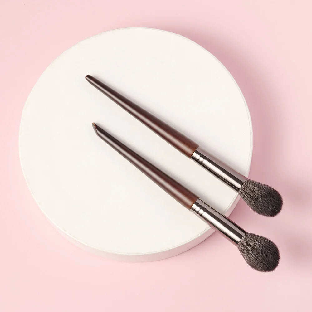 BETHY BEAUTY 1 PC Goat Hair Highlight Brush Blusher Blender Makeup Brushes Powder Blending Soft Make Up Tools for Face Cheek