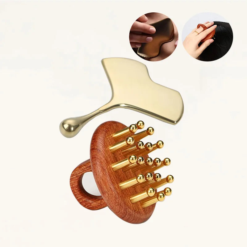 Home Improvement Products 2024 Massage Hair Guasha Comb Gua Sha Massage Tool for Face and Head