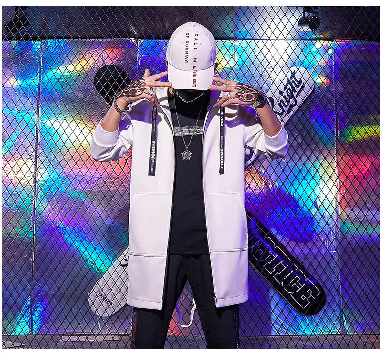 Men's Jacket Fashion Spring Autum Casual Streetwear Hoodie Jacket Men's Overalls Bomber Jacket Mens Windbreaker Coat Man Outwear