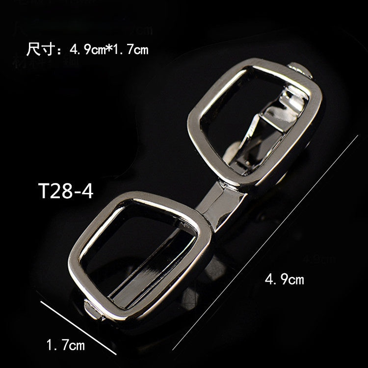 High Quality Metal Tie Clip Black Color Glasses Feather Necktie Clips Pin Luxulry Jewelry Gifts for Men Accessories