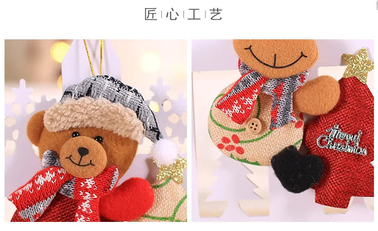 Christmas Decorations for Home Lovely Faceless doll Hanging Pendant Christmas Tree DIY Decor Ornaments Xmas New Year Gifts Kids