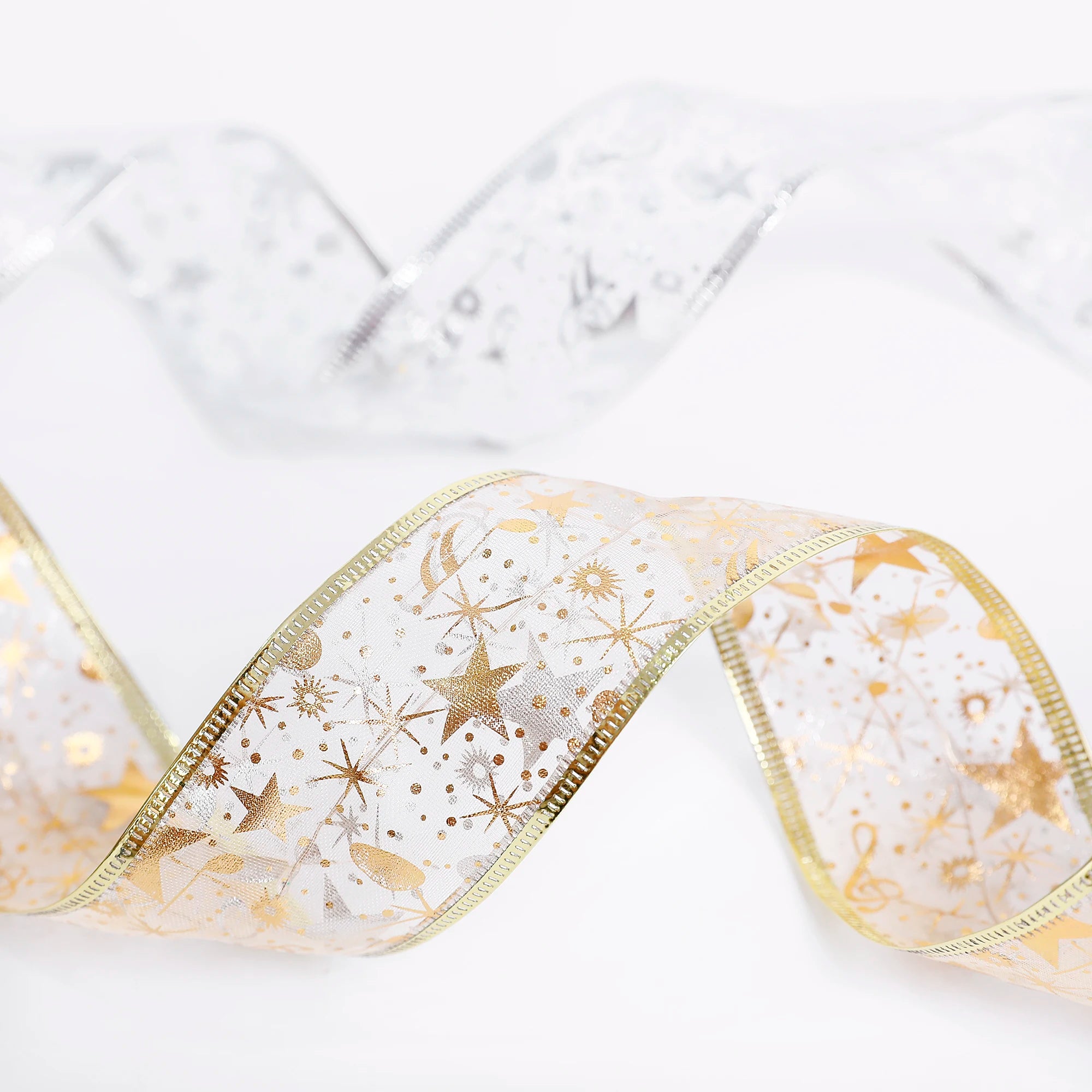 Christmas Decoration LED Ribbon Lights Christmas Tree Ornaments DIY Lace Bows String Lights Navidad Home Decors New Year 2023