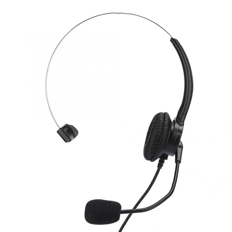 The New Headset Phone Mono Headset Landline Phone Headset With Microphone Homeearplugs Wired Headset Handle Game