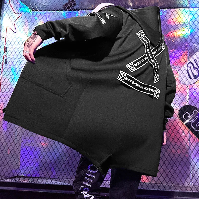 Men's Jacket Fashion Spring Autum Casual Streetwear Hoodie Jacket Men's Overalls Bomber Jacket Mens Windbreaker Coat Man Outwear