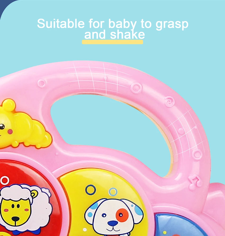 Kid Cartoon Piano Keyboard Game Electronic Multifunctional Toy Animal Sound Flashing Light Baby Instrument Educational Toys Gift