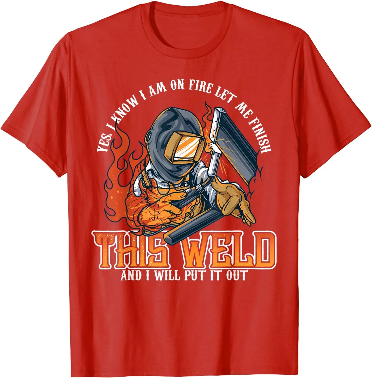 Welder Shirts For Men Funny Welding Tshirts Funny Saying T-Shirt Classic Man Tshirts Simple Style Tops T Shirt Cotton Hip hop