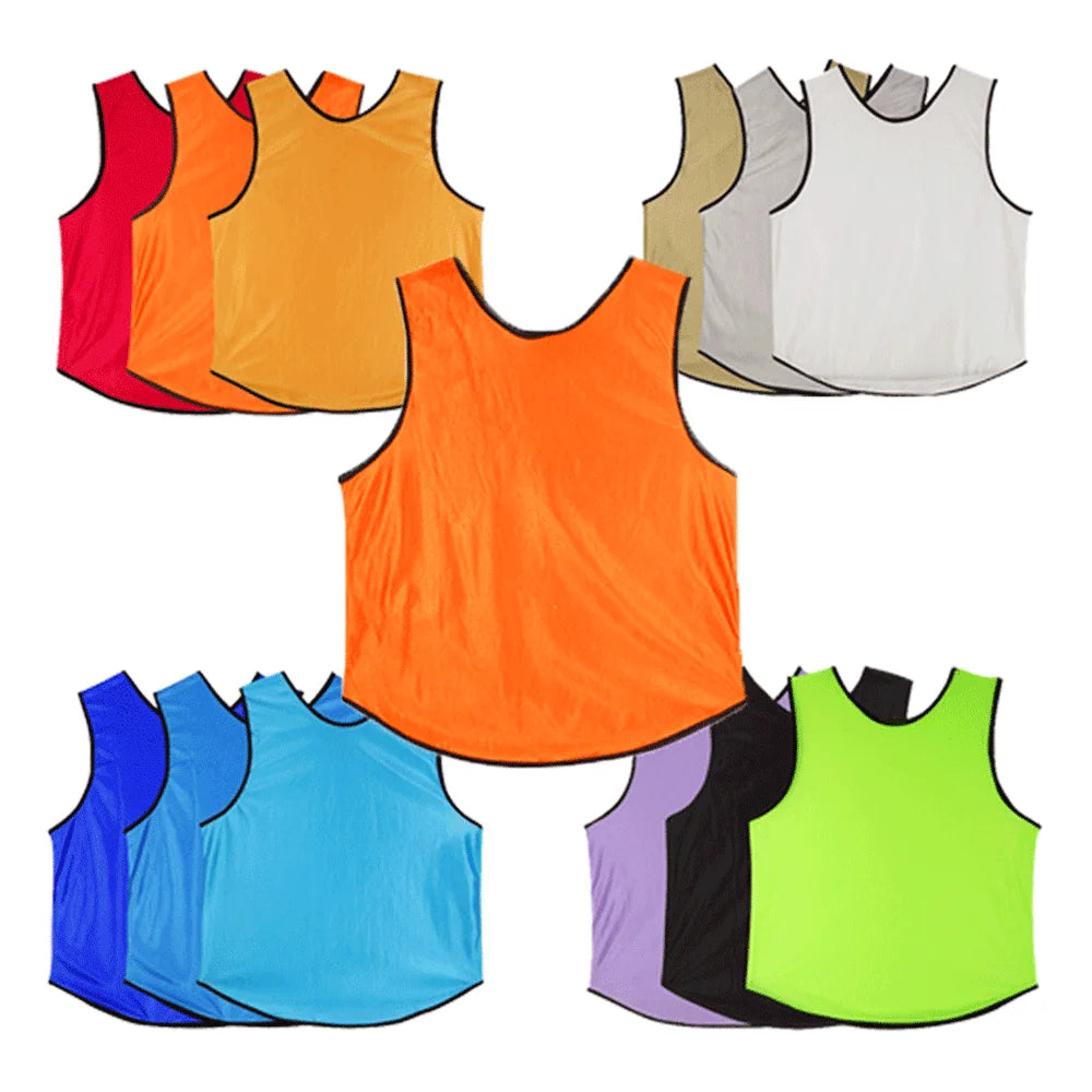 Training Vest for Adult and Child Soccer Teams Football Pinnies Jerseys With Logo Outdoor Sports Bib Soccer Jersey Set