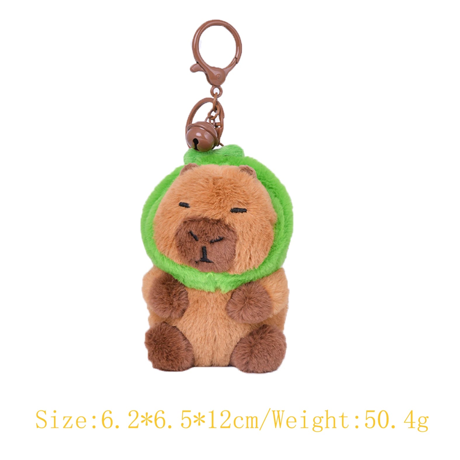 Free Sample 2024 NEW Cheap Wholesale Gift Cartoon Custom Keyrings Baby Children Capybara Plush Keychain Toy