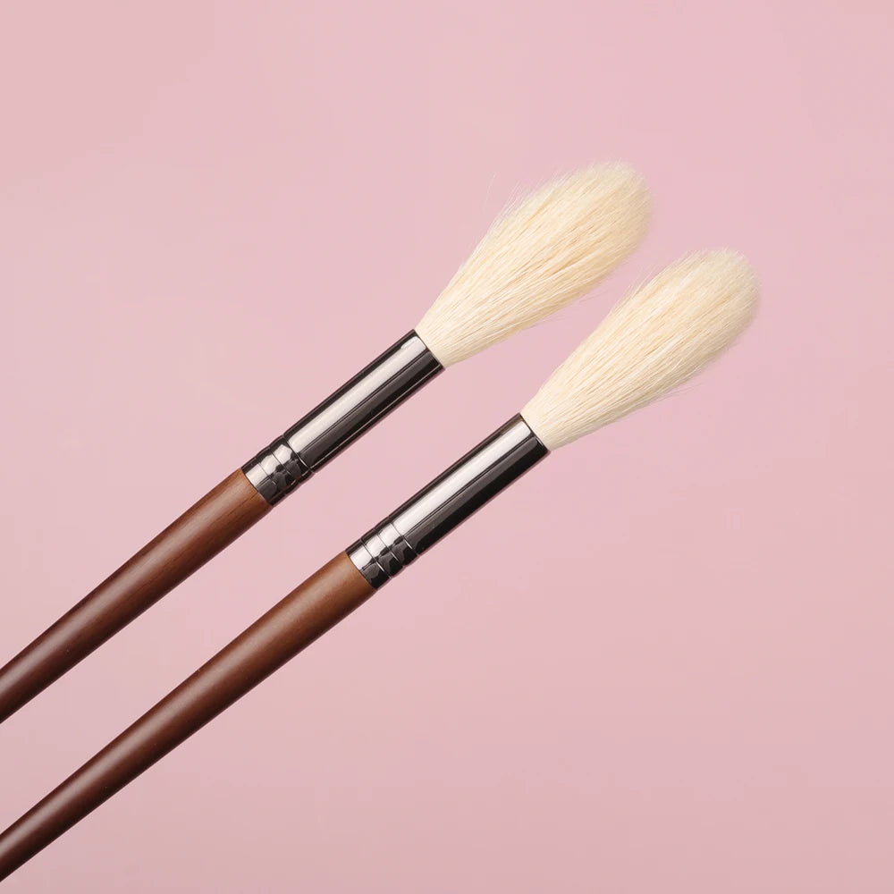 BETHY BEAUTY 1 PC Goat Hair Highlight Brush Blusher Blender Makeup Brushes Powder Blending Soft Make Up Tools for Face Cheek