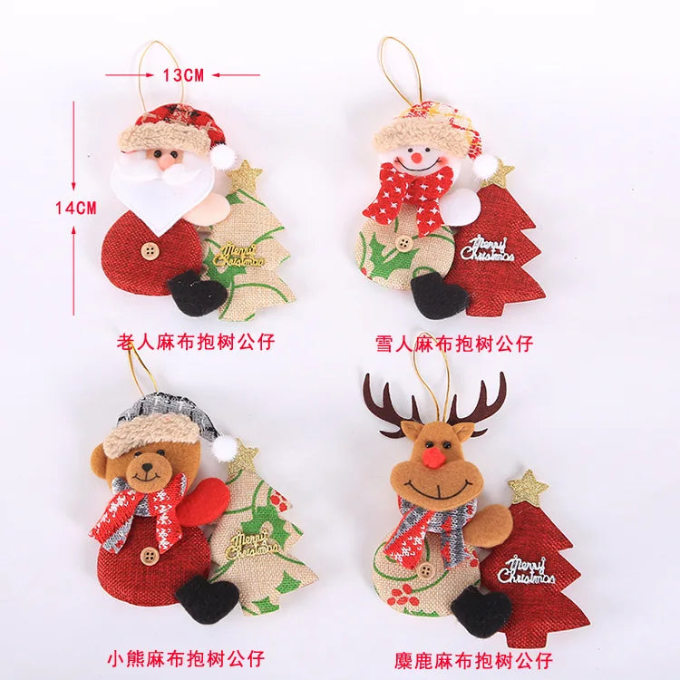 Christmas Decorations for Home Lovely Faceless doll Hanging Pendant Christmas Tree DIY Decor Ornaments Xmas New Year Gifts Kids