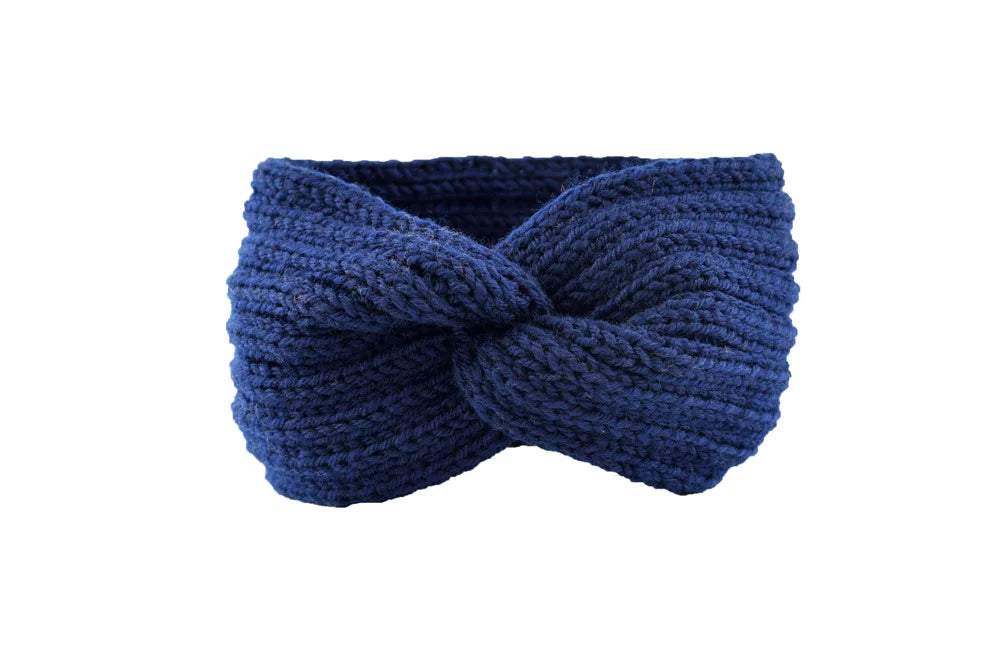 Winter Warm Knitted Knot Cross Headband for Women Girls Autumn Elastic Hair Holder Hair Band Solid Headwear Hair Accessories