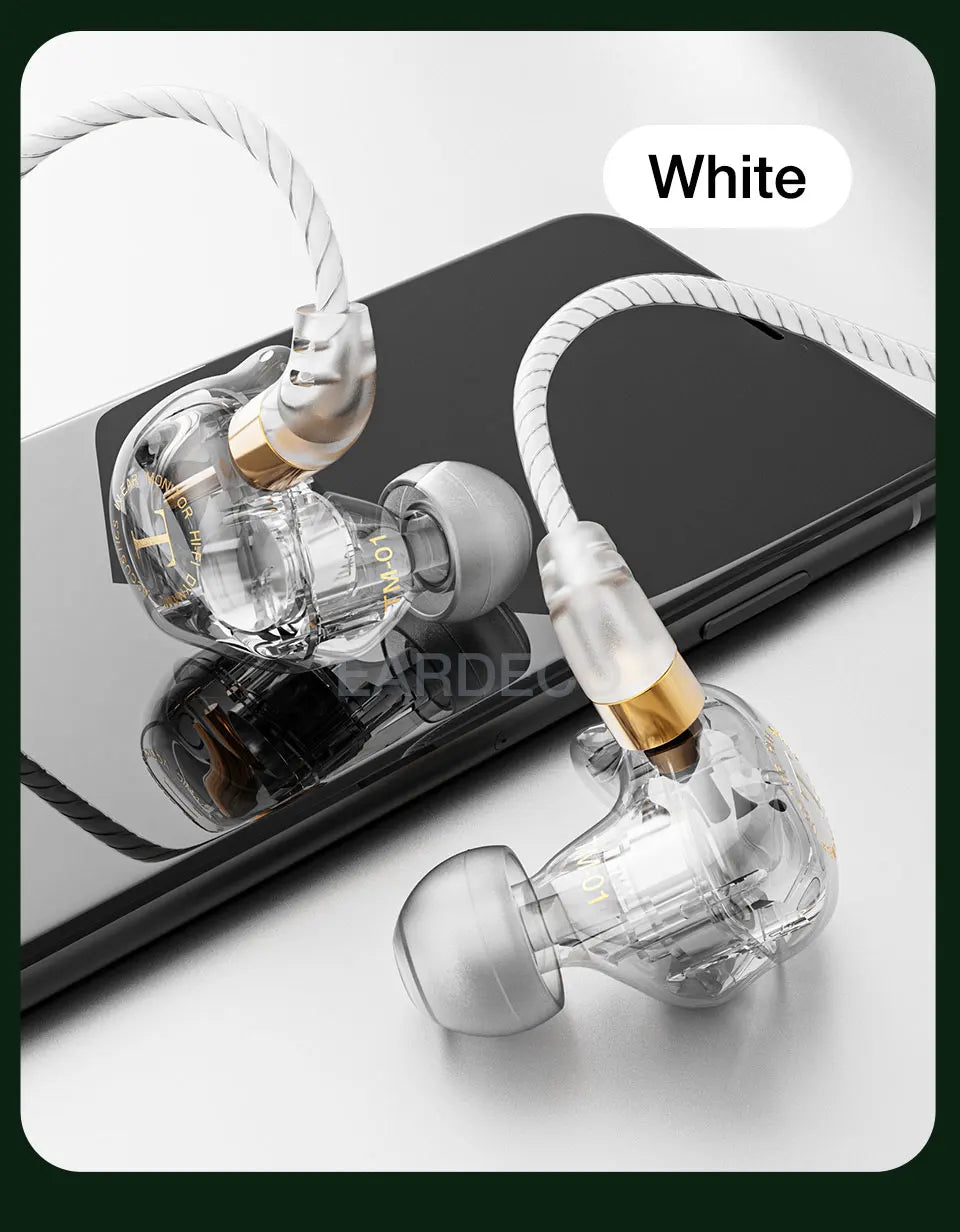 EARDECO HiFi Wired Headphones Heavy Bass In-ear Headphone Headset with Mic Earphone Sport Wire Phone Earbud Headset Stereo