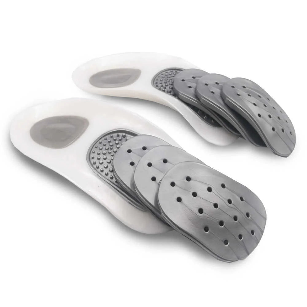 1 Set Orthopedic Shoes Insoles For Feet Foot Massager Sccessories Arch Support Plantar Fasciitis Knee Pads For Work Shoe Sole