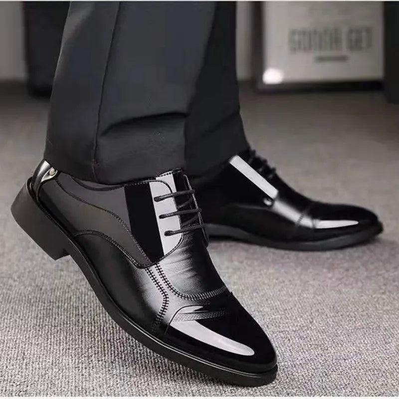 Classic Business Men's Dress Shoes Fashion Elegant Formal Wedding Shoes Men Slip On Office Oxford Shoes For Men 559
