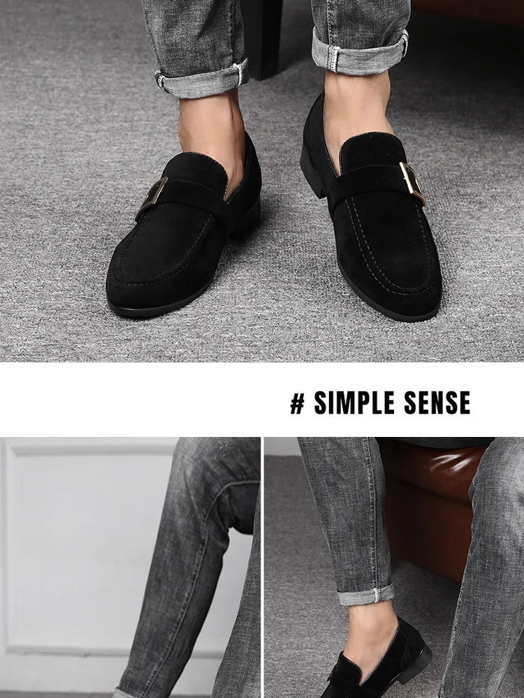 New Mens Casual Business Shoes Loafers Men Dress Shoes Faux Suede Driving Shoes Fashion Formal Shoes for Men Sneakers2023