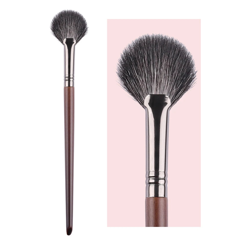BETHY BEAUTY 1 PC Goat Hair Highlight Brush Blusher Blender Makeup Brushes Powder Blending Soft Make Up Tools for Face Cheek