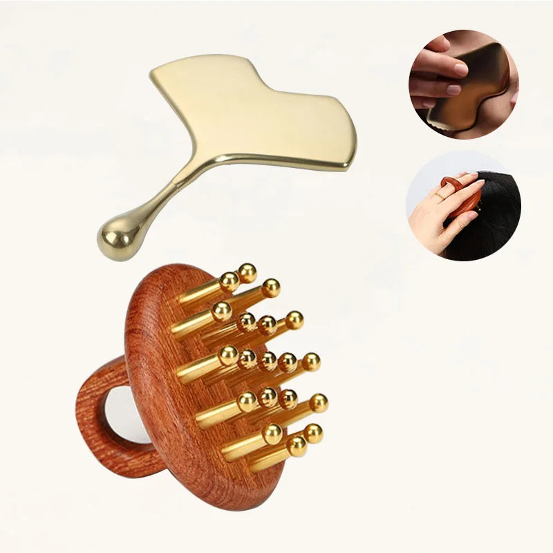Home Improvement Products 2024 Massage Hair Guasha Comb Gua Sha Massage Tool for Face and Head