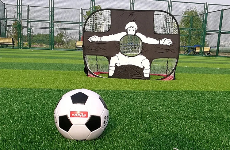 High Quality 2-in-1 Pop up Soccer Goal and Target Portable Mini Football Goal with Carry Bag for Training and Sports