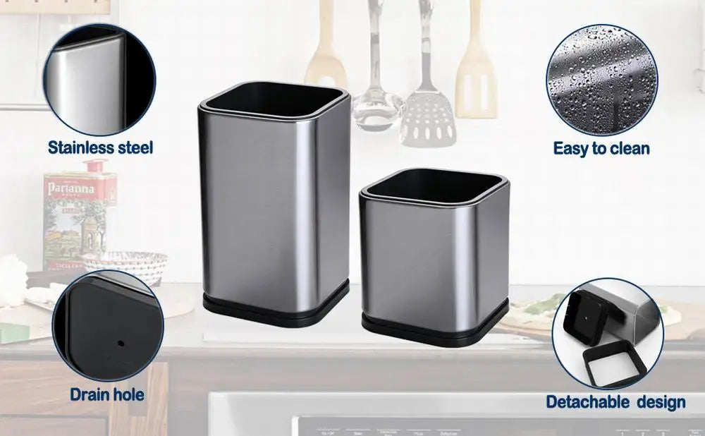 Kitchen Organizer Kitchen Utensil Holder for countertop Large Cooking Utensil Storage Organizer for Spatula Spoon Utensil Crock