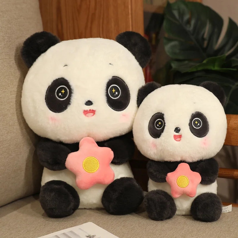 Cute Panda Stuffed Animal Toys Super Soft Cartoon Hugging Pillow Plush Toy Gift for Bedding Kids Sleeping