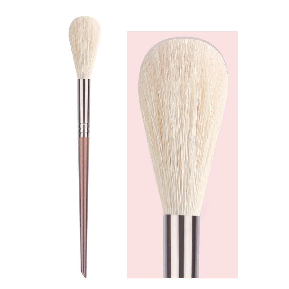 BETHY BEAUTY 1 PC Goat Hair Highlight Brush Blusher Blender Makeup Brushes Powder Blending Soft Make Up Tools for Face Cheek
