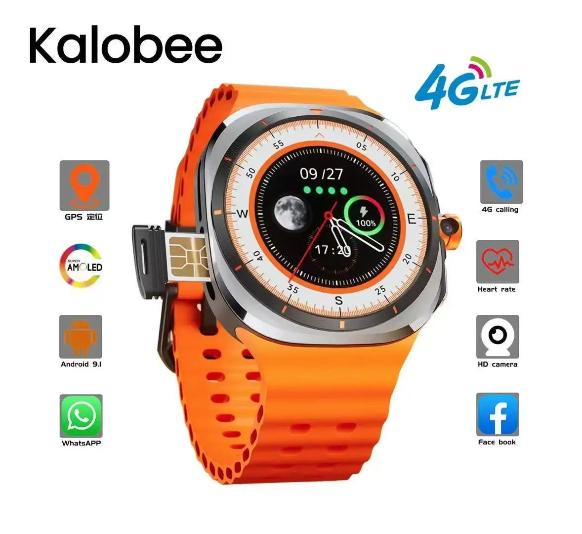 Factory Price Kalobee Watch U8 Ultra 4G Smart Watch 1.5