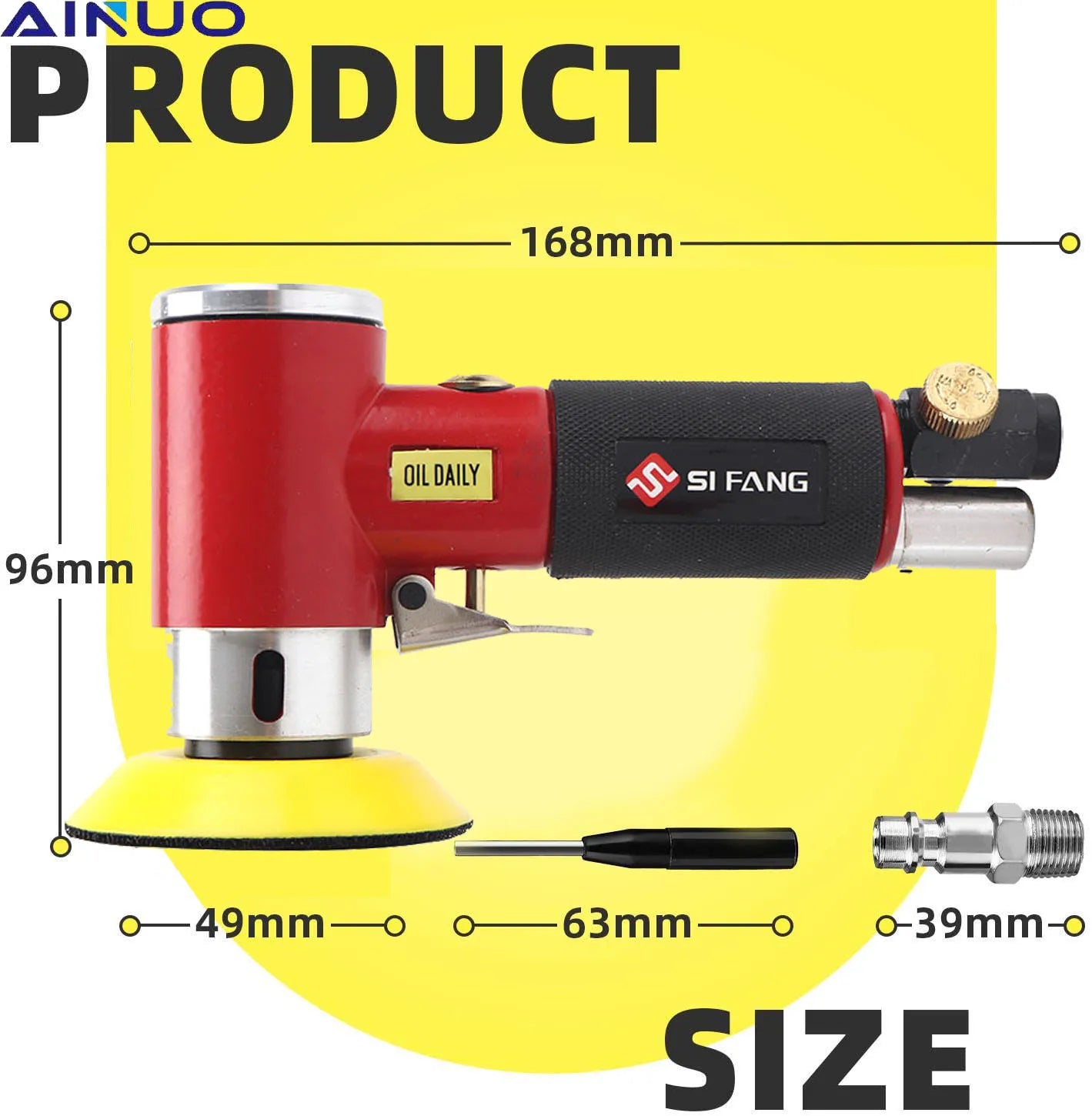 36pcs Orbit Air Sander Mini Pneumatic 1/2/3inch Grinding Machine Set for Car Polishing High Speed Air Powered Polisher Air tool