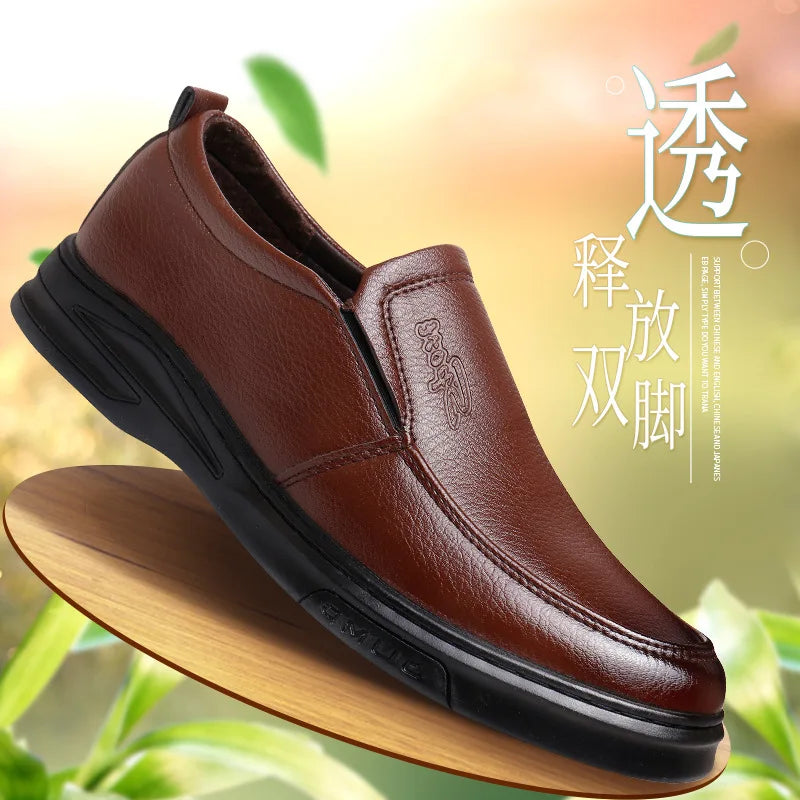 Classic Business Men's Dress Shoes Fashion Elegant Formal Wedding Shoes Men Slip On Office Oxford Shoes For Men 559