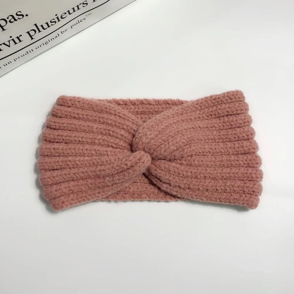 Winter Warm Headband for Women Woolen Knitting Headbands Wool Knitted Elastic Headband Headwear Girls Hair Band Hair Accessories