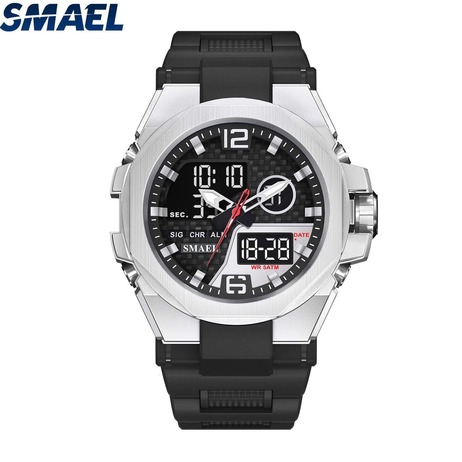 SMAEL 8103 New Hot Selling Fashion Wrist Analog Digital Watch G Sports Shock Waterproof Luminous Alarm Cheap Black Watch Men
