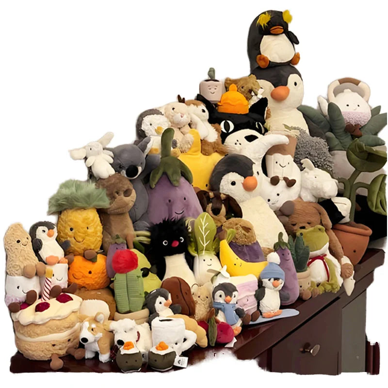 JC UK Jellycats Style Animal Series Super Soft Plush Bear Toy with PP Cotton Little Curly Doll Age 14+