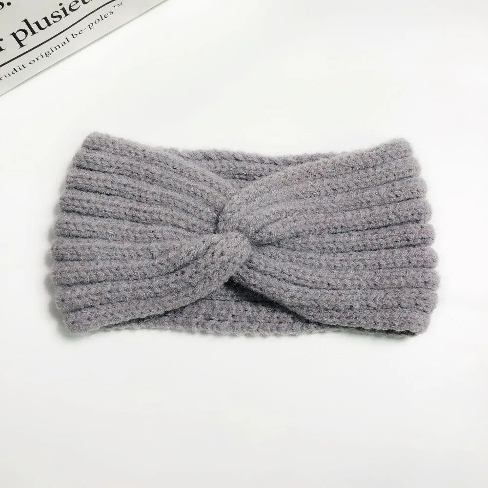 Winter Warm Headband for Women Woolen Knitting Headbands Wool Knitted Elastic Headband Headwear Girls Hair Band Hair Accessories