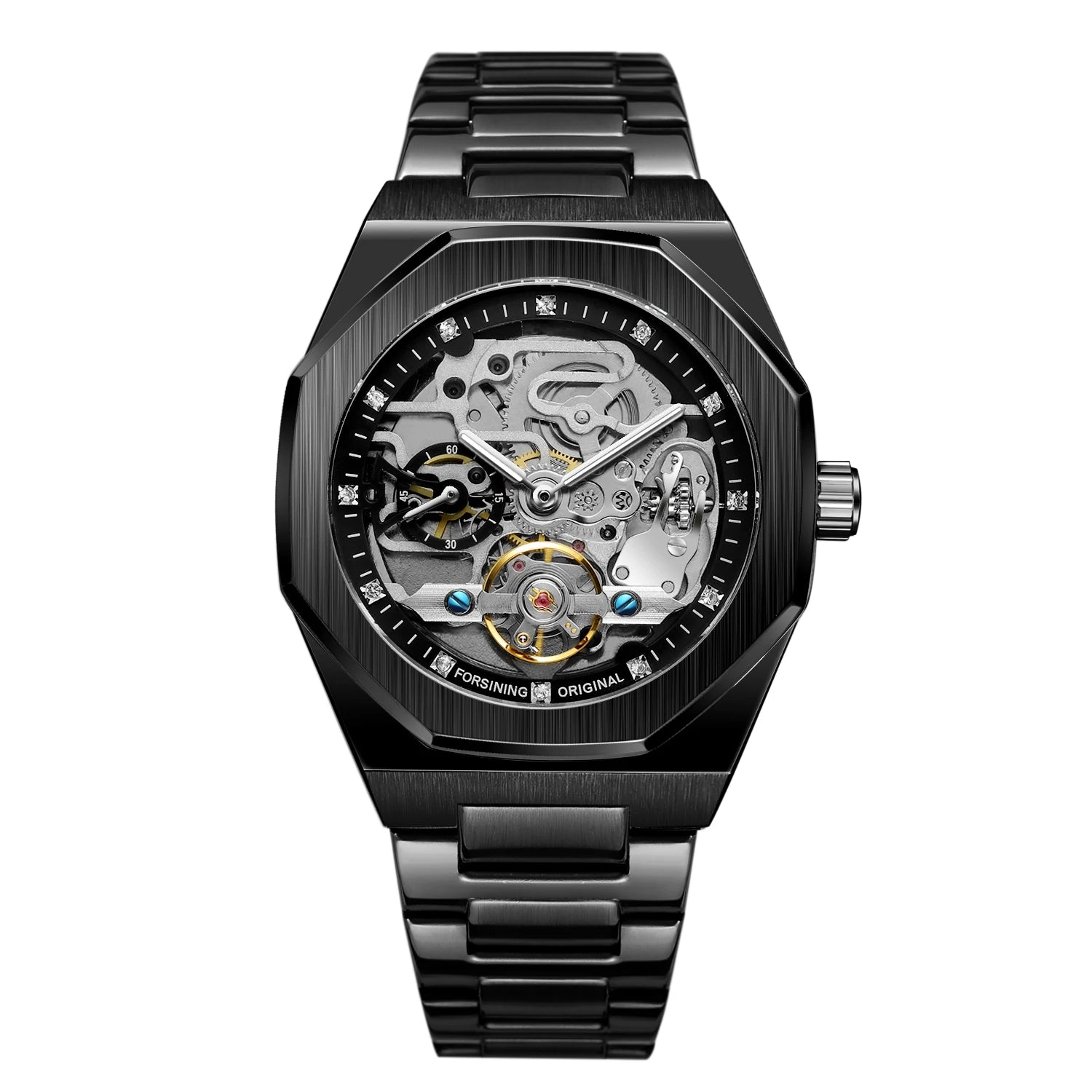 MECHANICAL WATCH  FORSINING Factory  Stainless Steel Mechanical  Watches  for Mens Watches Luxury