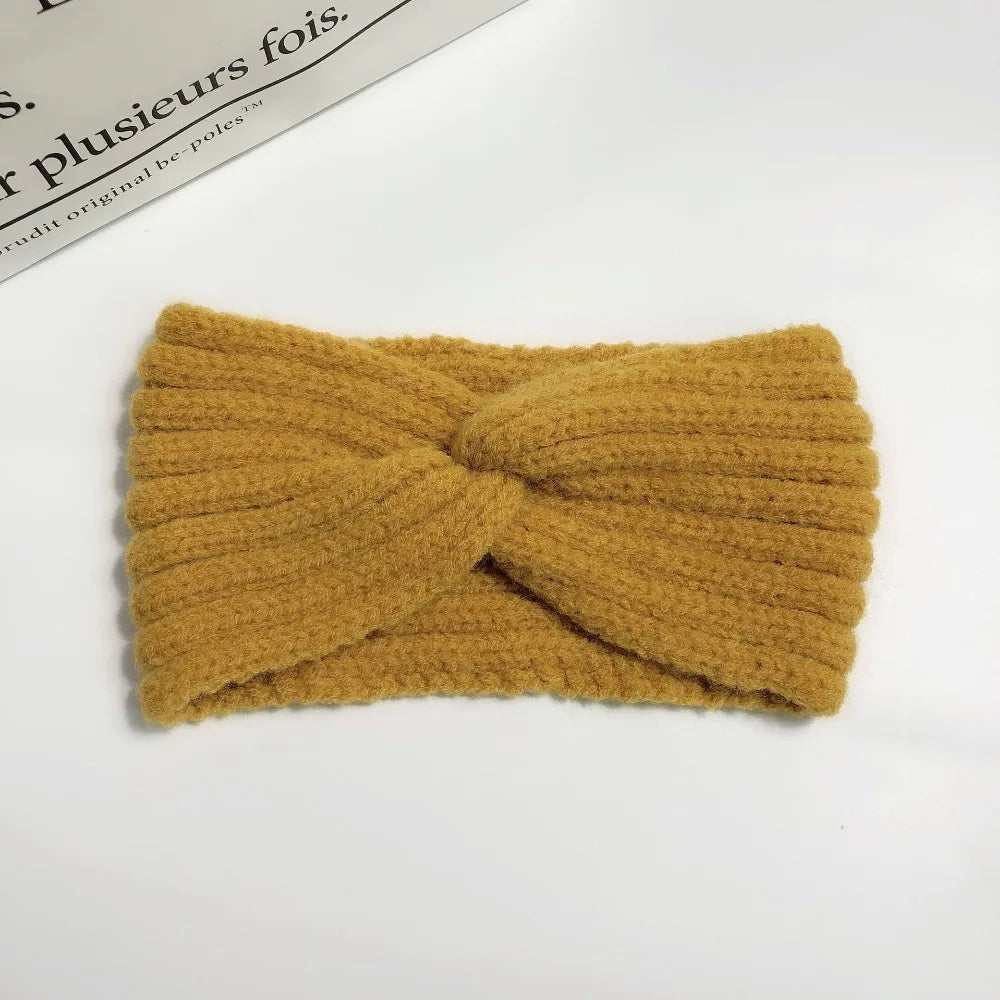 Winter Warm Headband for Women Woolen Knitting Headbands Wool Knitted Elastic Headband Headwear Girls Hair Band Hair Accessories