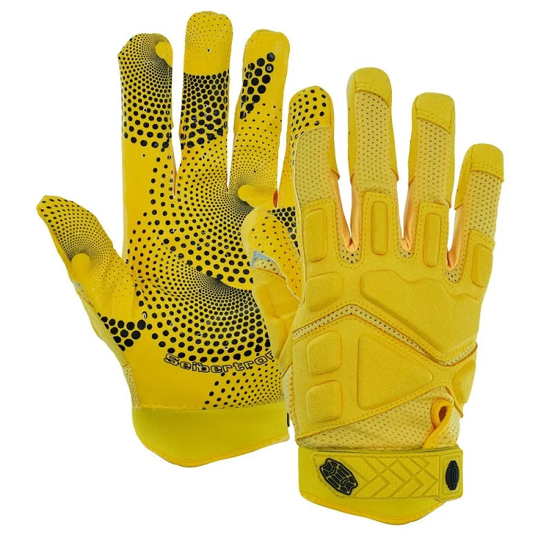 Seibertron G.A.R.G 2.0 Adult Ultra-Stick Football Sports Receiver Gloves Patented Gel-Filled Anti-Impact Gloves
