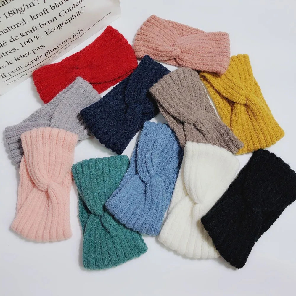 Winter Warm Headband for Women Woolen Knitting Headbands Wool Knitted Elastic Headband Headwear Girls Hair Band Hair Accessories