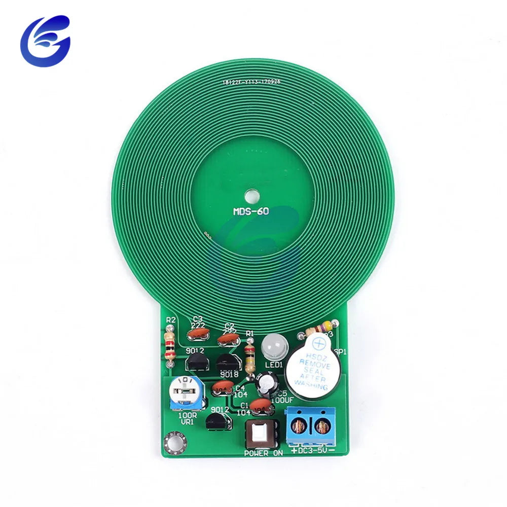 Metal Detector Kit Electronic Kit DC 3V-5V 60mm Non-contact Sensor Board Module DIY Electronic Part Metal Detector DIY Kit