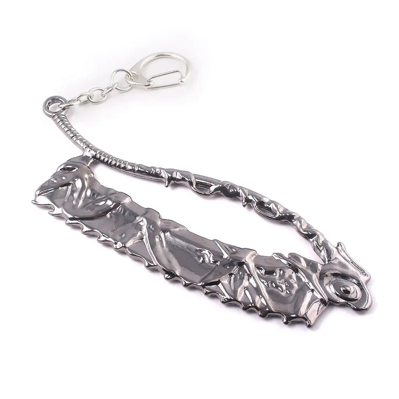 Game PS4 Bloodborne Axe Weapon Keychain For Men Women High Quality Metal Removable Keyring Pendant Men Car Women Bag Accessories
