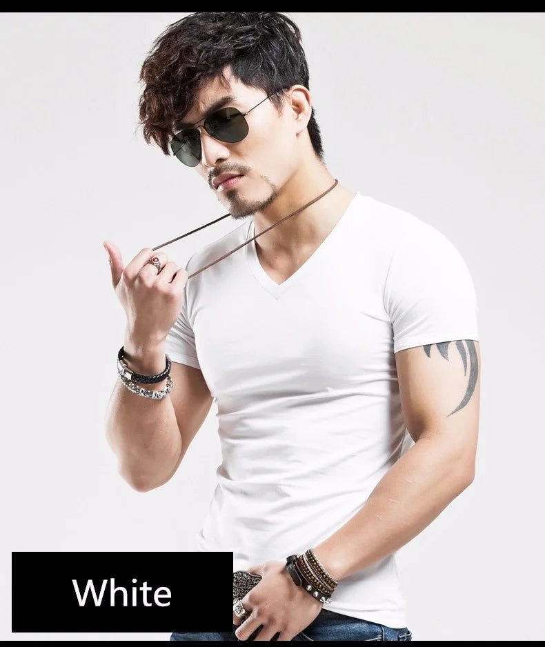 2025 MRMT Brand New Men T Shirt 10 colors Fitness Mens T-shirts V neck Man T-shirt For Male Clothing Tshirts S-5XL Tops Tees