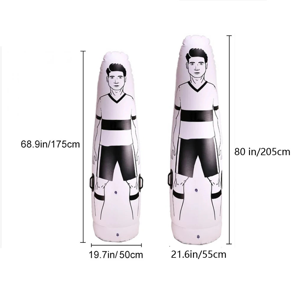 Hot Sale 175 CM Height PVC Inflatable Portable Football Dummy/goal Keeper Soccer Training  Dummy